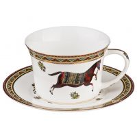 Cup With Saucer "Horse" 