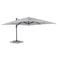 Sunshade Umbrella "Ines chark light grey 4x4"