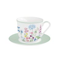 Cup and saucer "Floraison"