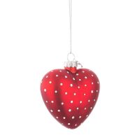 Christmas Tree Decoration "Style Red Heart"