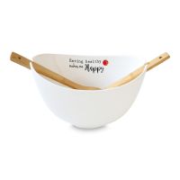 Salad bowl with 2 spoons "KItchen Basic"