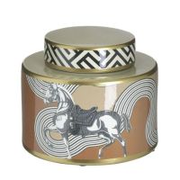Vase with lid "Horse"