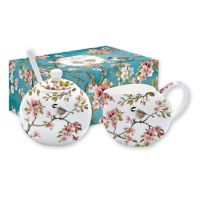 Set of sugar bowl milk jug "Sakura"